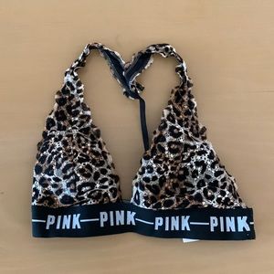 Pink Brand Cheetah Lace Bralette